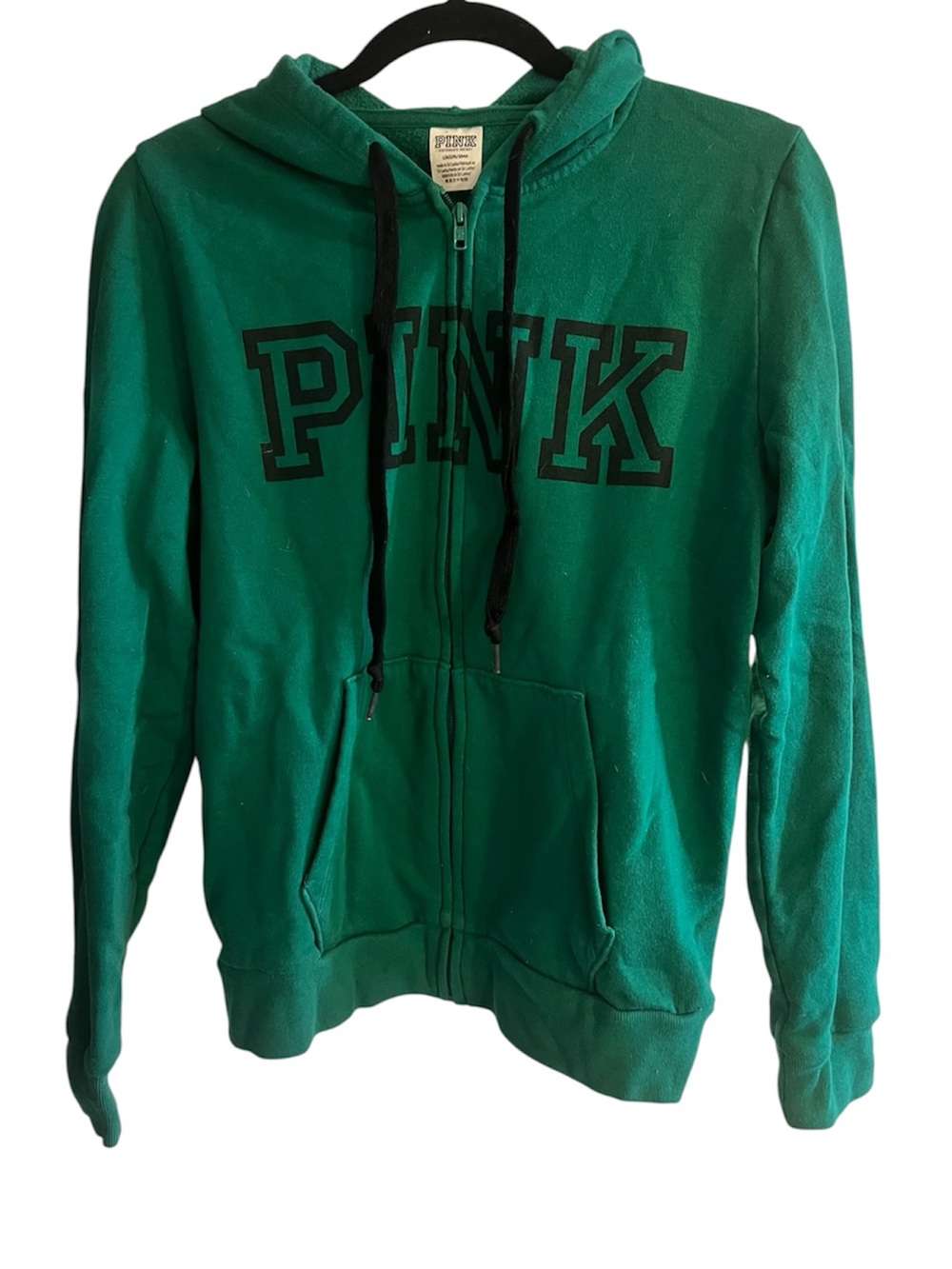 PINK Victoria's Secret Green Zip Up
